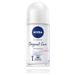 Rutulinis dezodorantas moterims Nivea Original Care Anti-Perspirant 48H, 50 ml kaina ir informacija | Dezodorantai | pigu.lt