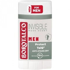 Pieštukinis dezodorantas vyrams Borotalco Solid Men Invisible Dry, 40 ml kaina ir informacija | Dezodorantai | pigu.lt