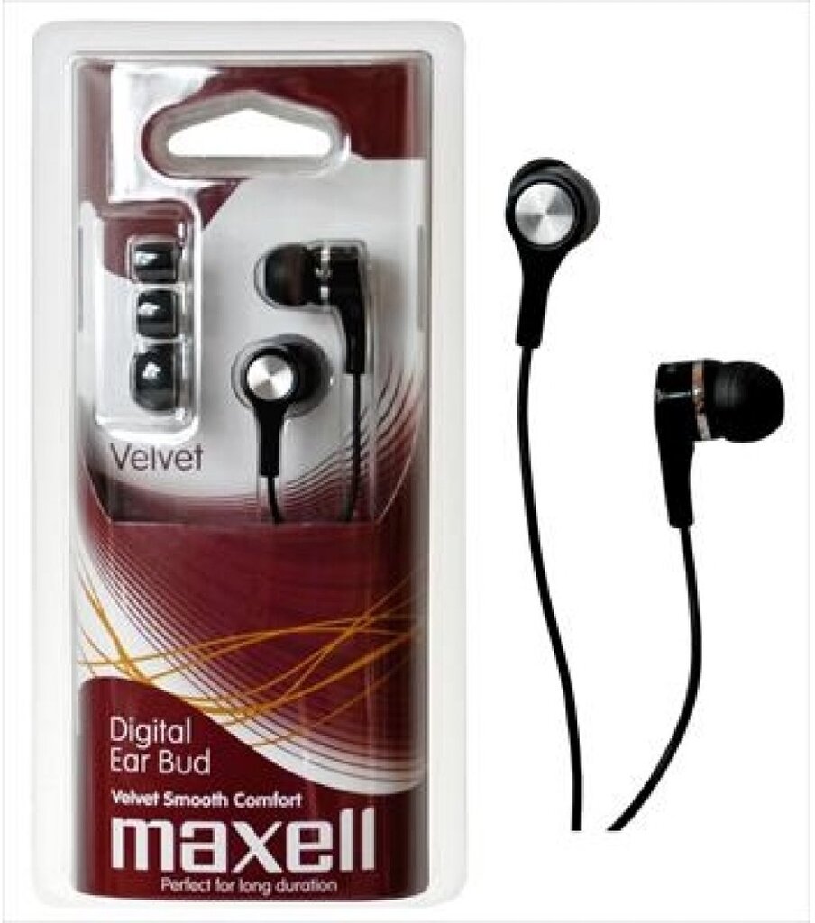 Maxell Velvet Black kaina ir informacija | Ausinės | pigu.lt