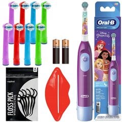 "Oral-B Advance Princess" rinkinys + pakaitinis rinkinys "Kids Color" x8 kaina ir informacija | Elektriniai dantų šepetėliai | pigu.lt