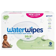 WaterWipes Soapberry drėgnos servetėlės 9x60vnt. kaina ir informacija | Drėgnos servetėlės, paklotai | pigu.lt