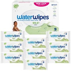 WaterWipes Soapberry drėgnos servetėlės 9x60vnt. kaina ir informacija | Drėgnos servetėlės, paklotai | pigu.lt