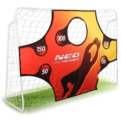 Futbolo vartai 245 x 155 x 80 cm + vartų kilimėlis kaina ir informacija | Futbolo vartai ir tinklai | pigu.lt