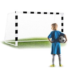 Futbolo vartai 300 x 160 x 90 cm NS-460 nespalvoti kaina ir informacija | Futbolo vartai ir tinklai | pigu.lt