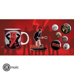 AC/DC Pck Mug320ml + Acryl® + Badge Pack "Mix" kaina ir informacija | Žaidėjų atributika | pigu.lt