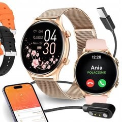 Moteriškas vandeniui atsparus išmanusis laikrodis + 4 dirželiai kaina ir informacija | Išmanieji laikrodžiai (smartwatch) | pigu.lt