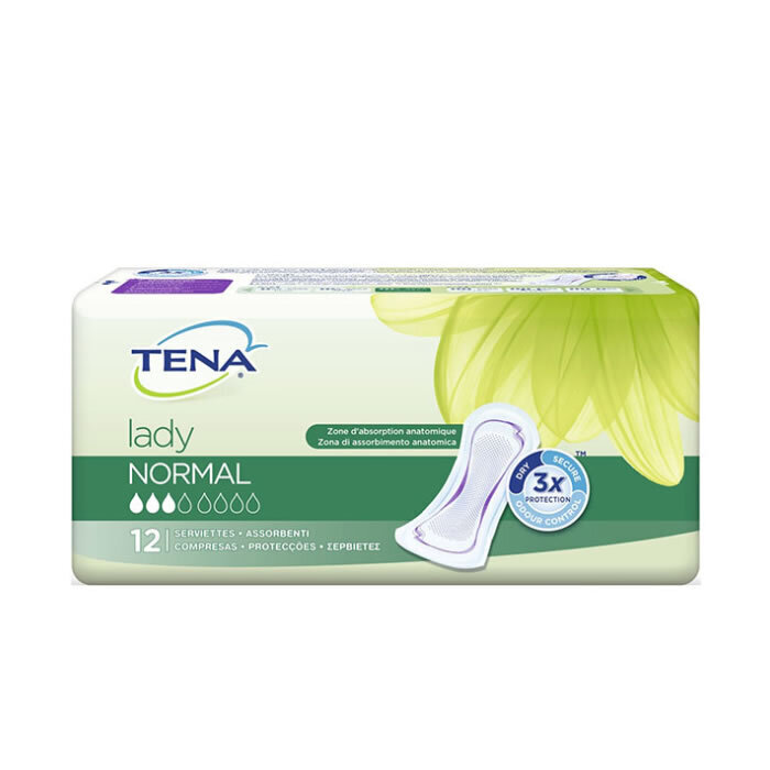 Higieniniai paketai Tena Lady Normal, 12 vnt. kaina ir informacija | Tamponai, higieniniai paketai, įklotai | pigu.lt