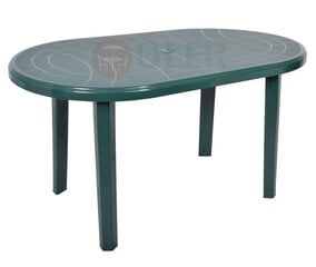 Plastikinis stalas Jantar, žalias kaina ir informacija | Lauko stalai, staliukai | pigu.lt