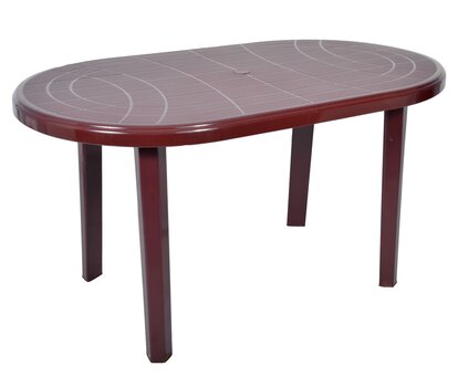 Plastikinis stalas Jantar, tamsiai raudonas kaina ir informacija | Lauko stalai, staliukai | pigu.lt