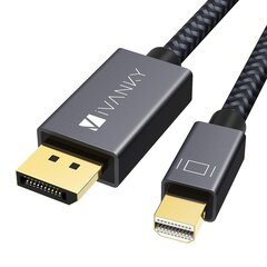 "Ivanky" "Mini Displayport" Į "Displayport" 4K 60Hz 1 M Pilkos Spalvos Kabelis kaina ir informacija | Kabeliai ir laidai | pigu.lt