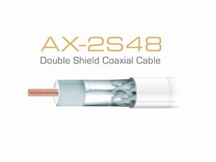 Opticum TV/SAT antenna cable RG6 AX-2S48, 10m kaina ir informacija | Kabeliai ir laidai | pigu.lt