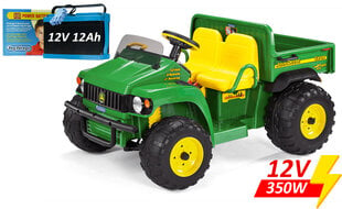 Dvivietis vaikiškas elektromobilis Peg Perego John Deere Gator HPX, žalias/geltonas kaina ir informacija | Elektromobiliai vaikams | pigu.lt