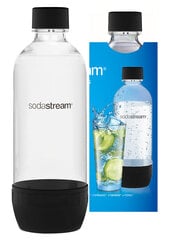 Sodastream anglis vandens butelis 1L Black Jet, 1 vnt. kaina ir informacija | Gertuvės | pigu.lt