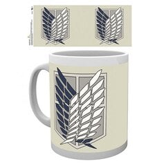 Attack on Titan - Mug 320 ml Badge kaina ir informacija | Žaidėjų atributika | pigu.lt