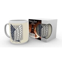 Attack on Titan - Mug 320 ml Badge kaina ir informacija | Žaidėjų atributika | pigu.lt