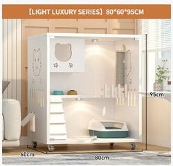 De'Luxe LuxuryCat daugiafunkcis kačių namelis Combo baltas kaina ir informacija | Guoliai, pagalvėlės | pigu.lt