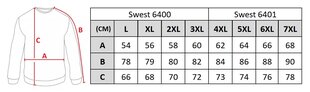 Свитер мужской на молнии Swest 6400, синий цена и информация | Мужской джемпер | pigu.lt