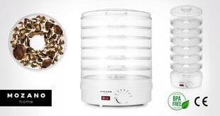 Vaisių džiovintuvas Mozano Food Dehydrator, 500 W, 6 stalčiai kaina ir informacija | Vaisių džiovyklės | pigu.lt