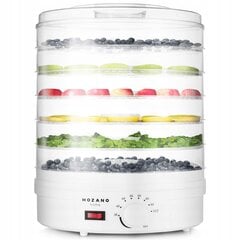 Vaisių džiovintuvas Mozano Food Dehydrator, 500 W, 6 stalčiai kaina ir informacija | Vaisių džiovyklės | pigu.lt