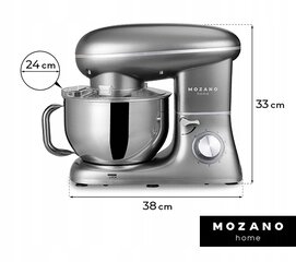 Virtuvinis kombainas Mozano Kitchen Machine, 2300W, sidabrinis цена и информация | Кухонные комбайны | pigu.lt