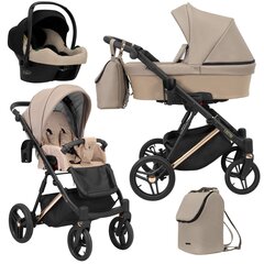 Universalus vežimėlis Kunert Lazzio Premium 3in1, Beige ECO цена и информация | Коляски | pigu.lt