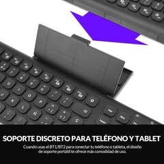 "Rii RK801" "Bluetooth" tastatūra "MacOS kaina ir informacija | Klaviatūros | pigu.lt