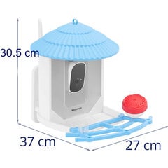 Išmani paukščių lesykla su 4 MP HD kamera ir 2,5 l saulės baterija цена и информация | Садовые инструменты | pigu.lt