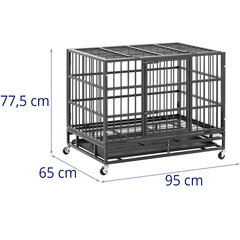 Gyvūnų vežimo narvas šunims ant ratų 95 x 65 x 77,4 cm kaina ir informacija | Sodo įrankiai | pigu.lt