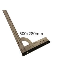 Multifunkcinis matavimo kampas Milescraft 500x280 mm kaina ir informacija | Mechaniniai įrankiai | pigu.lt