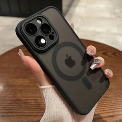 Чехол для iPhone 15 Pro Max с магнитом MagSafe и защитными стеклами для камер, Черный цена и информация | Чехлы для телефонов | pigu.lt