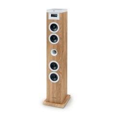 Garsiakalbių Sistema - Thomson Sound Tower 60W CD USB SD Radijas Aux Nuotolinio Valdymo Pultas, Medinis, Baltas. цена и информация | Аудиоколонки | pigu.lt