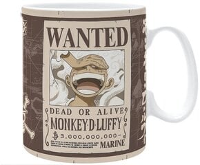 One Piece - Mug 460 ml "Luffy Wanted" kaina ir informacija | Žaidėjų atributika | pigu.lt