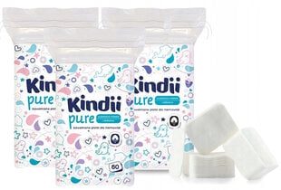 Cleanic Kindii Baby Servetėlių Rinkinys - 3x180 Vienetų kaina ir informacija | Vatos gaminiai, drėgnos servetėlės | pigu.lt