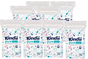 8 x CLEANIC KINDII BABY Ватные диски, 480 шт. цена и информация | Ватная продукция, влажные салфетки | pigu.lt