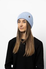 LYNX - 100% Merino Vilnos Kepurė, Lengva, Vieno, Sluoksnio, Unisex, Kopyto, Šviesiai mėlyna kaina ir informacija | Kepurės moterims | pigu.lt