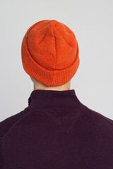 MOOSE - Kepurė 100% Merino Vilnos RWS, Labai šilta, dviguba, Oranžinė цена и информация | Женские шапки | pigu.lt