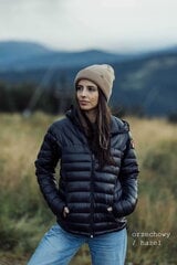 MOOSE - Kepurė 100% Merino Vilnos RWS, Labai šilta, dviguba, Karamelė цена и информация | Женские шапки | pigu.lt