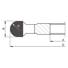 GLOBUS Фреза торцевая HM R15 D125x30x4Z цена и информация | Фрезы | pigu.lt