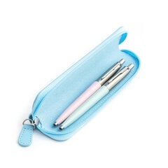 Parker Jotter Originals Pink ir Pastel Blue tušinukų dovanų rinkinys su mėlynu dėklu kaina ir informacija | Rašymo priemonės | pigu.lt