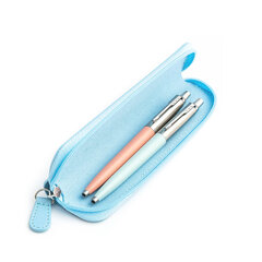 Parker Jotter Originals Powder Pink ir Pastel Blue tušinukų dovanų rinkinys su mėlynu dėklu kaina ir informacija | Rašymo priemonės | pigu.lt