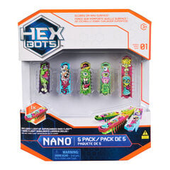 HEX BOTS интерактивная игрушка Nano Flash 5шт цена и информация | Игрушки для мальчиков | pigu.lt