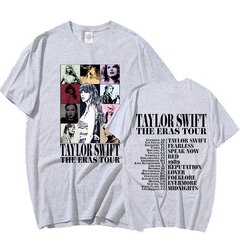 Taylor Swift The Eras Tour International Vyriški moteriški trumpi marškinėliai su apvalia apykakle.3XL kaina ir informacija | Moteriški šortai | pigu.lt