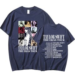 Taylor Swift The Eras Tour International Vyriški moteriški trumpi marškinėliai su apvalia apykakle.3XL kaina ir informacija | Moteriški šortai | pigu.lt