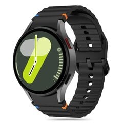 СИЛИКОНОВЫЕ СПОРТИВНЫЕ ЧАСЫ SAMSUNG GALAXY WATCH 4 | 5 | 5 PRO | 6 | 7 | FE ЧЕРНЫЙ цена и информация | Аксессуары для смарт-часов и браслетов | pigu.lt