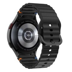 TECH-PROTECT SILIKONINIS SPORTINIS SAMSUNG GALAXY WATCH 4 | 5 | 5 PRO | 6 | 7 | FE JUODAS kaina ir informacija | Išmaniųjų laikrodžių ir apyrankių priedai | pigu.lt