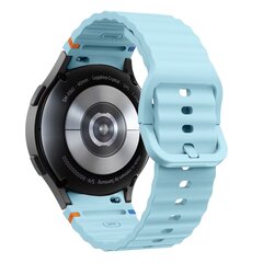 TECH-PROTECT SILIKONINIS SPORTINIS SAMSUNG GALAXY WATCH 4 | 5 | 5 PRO | 6 | 7 | FE SKY BLUE kaina ir informacija | Išmaniųjų laikrodžių ir apyrankių priedai | pigu.lt