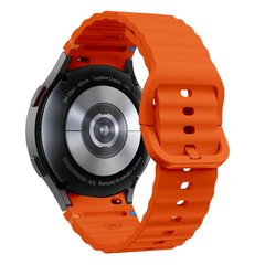 TECH-PROTECT SILIKONINIS SPORTINIS SAMSUNG GALAXY WATCH 4 | 5 | 5 PRO | 6 | 7 | FE ORANŽINIS kaina ir informacija | Išmaniųjų laikrodžių ir apyrankių priedai | pigu.lt