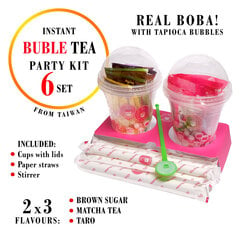 Paruoštas burbulinės arbatos rinkinys Boba Party Kit O's Bubble, 6 x 60g kaina ir informacija | Arbata | pigu.lt