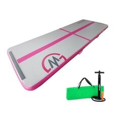 Airtrack gimnastikos kilimėlis MASTER 300 x 100 x 10 cm rožinė-pilka kaina ir informacija | Kilimėliai sportui | pigu.lt