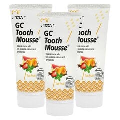 Remineralizuojantis dantų kremas be fluoro, įvairių vaisių skonio GC Tooth Mousse Recaldent, 35 ml (3 vnt.) kaina ir informacija | Dantų šepetėliai, pastos | pigu.lt